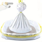 1 Roll Cat Litter Bag Pet Drawstring Garbage Bag Household Pet Shop Cat Litter Box Lining Multi Size Disposable Clean