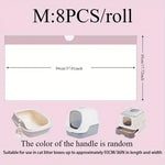 1 Roll Cat Litter Bag Pet Drawstring Garbage Bag Household Pet Shop Cat Litter Box Lining Multi Size Disposable Clean
