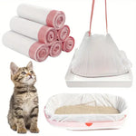 1 Roll Cat Litter Bag Pet Drawstring Garbage Bag Household Pet Shop Cat Litter Box Lining Multi Size Disposable Clean