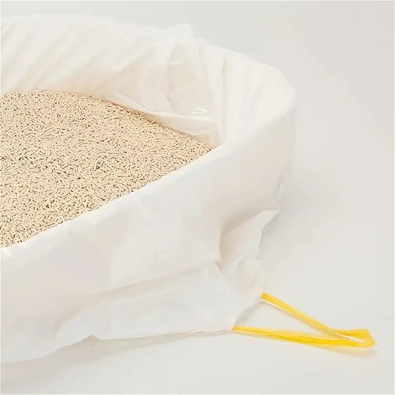 1 Roll Cat Litter Bag Pet Drawstring Garbage Bag Household Pet Shop Cat Litter Box Lining Multi Size Disposable Clean
