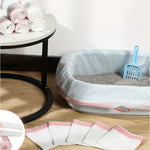 1 Roll Cat Litter Bag Pet Drawstring Garbage Bag Household Pet Shop Cat Litter Box Lining Multi Size Disposable Clean