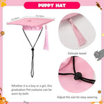 1 Set Pet Graduation Suit Adorable Adjustable Hat With Tassel Pet Cats Dogs Cosplay Costume Set Graduation Pet