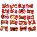 10/20/50 Pcs Christmas Pet Bows Dog Hair Accessories Holiday Party Dogs Bows Hair Dog Grooming Bows For Small Dog Pet