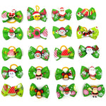 10/20/50 Pcs Christmas Pet Bows Dog Hair Accessories Holiday Party Dogs Bows Hair Dog Grooming Bows For Small Dog Pet