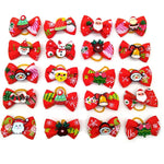10/20/50 Pcs Christmas Pet Bows Dog Hair Accessories Holiday Party Dogs Bows Hair Dog Grooming Bows For Small Dog Pet