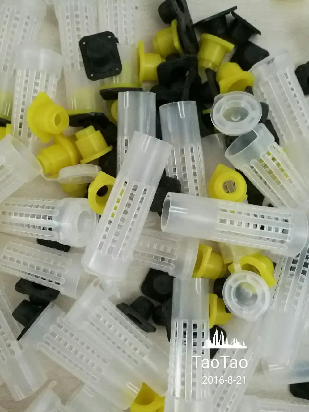 100 Pcs Beekeeping Tools Fertility King Pedestal Guard Longwall Shield Queen Cage Cover By Registered Mail - WHITE
