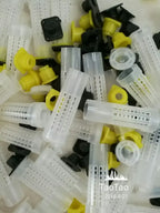 100 Pcs Beekeeping Tools Fertility King Pedestal Guard Longwall Shield Queen Cage Cover By Registered Mail - WHITE
