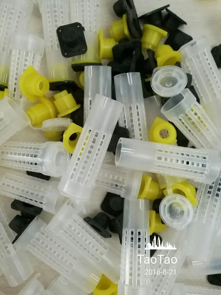 100 Pcs Beekeeping Tools Fertility King Pedestal Guard Longwall Shield Queen Cage Cover By Registered Mail - WHITE