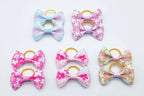 100 Pieces Pet Hair Accessories Elastic Rubber Band Dog Hair Bows 121 Colors Cute Ribbon Hair Clips for Yorkshire And