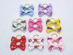 100 Pieces Pet Hair Accessories Elastic Rubber Band Dog Hair Bows 121 Colors Cute Ribbon Hair Clips for Yorkshire And