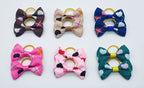 100 Pieces Pet Hair Accessories Elastic Rubber Band Dog Hair Bows 121 Colors Cute Ribbon Hair Clips for Yorkshire And