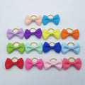 100 Pieces Pet Hair Accessories Elastic Rubber Band Dog Hair Bows 121 Colors Cute Ribbon Hair Clips for Yorkshire And