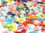 100 Pieces Pet Hair Accessories Elastic Rubber Band Dog Hair Bows 121 Colors Cute Ribbon Hair Clips for Yorkshire And