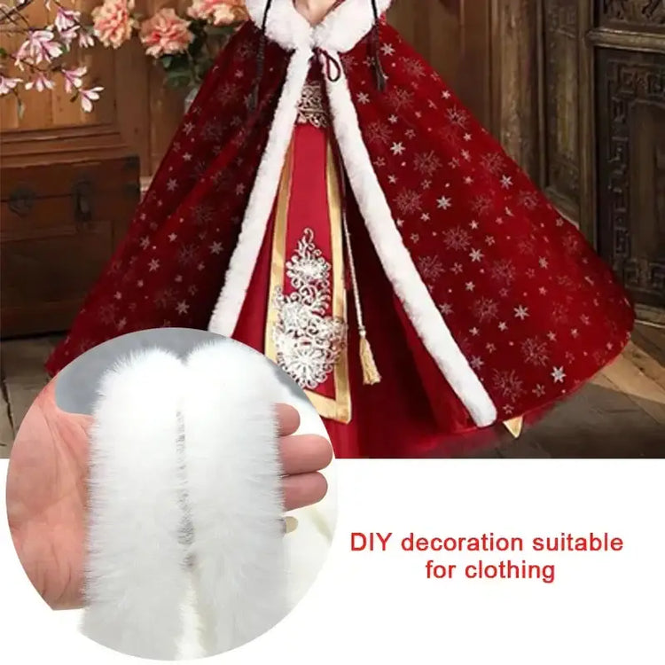 100cm Faux Rabbit Fur Scarf Furry Ribbon Fur Tape Trimming Ribbon DIY Craft Sewing Clothing Accessories Handmade