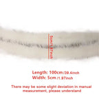 100cm Faux Rabbit Fur Scarf Furry Ribbon Fur Tape Trimming Ribbon DIY Craft Sewing Clothing Accessories Handmade