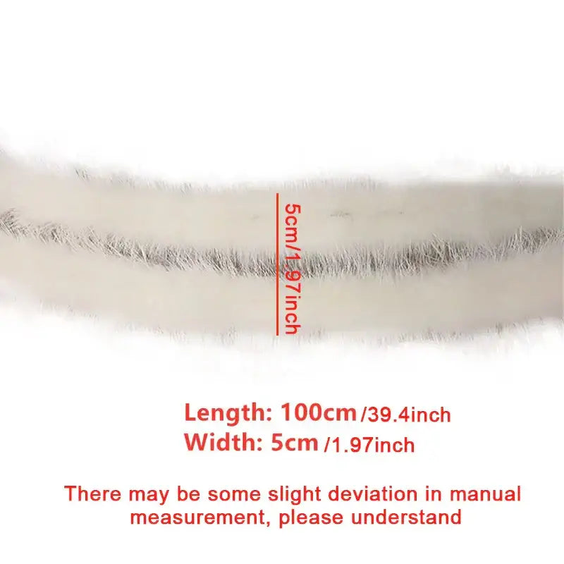 100cm Faux Rabbit Fur Scarf Furry Ribbon Fur Tape Trimming Ribbon DIY Craft Sewing Clothing Accessories Handmade