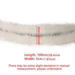 100cm Faux Rabbit Fur Scarf Furry Ribbon Fur Tape Trimming Ribbon DIY Craft Sewing Clothing Accessories Handmade