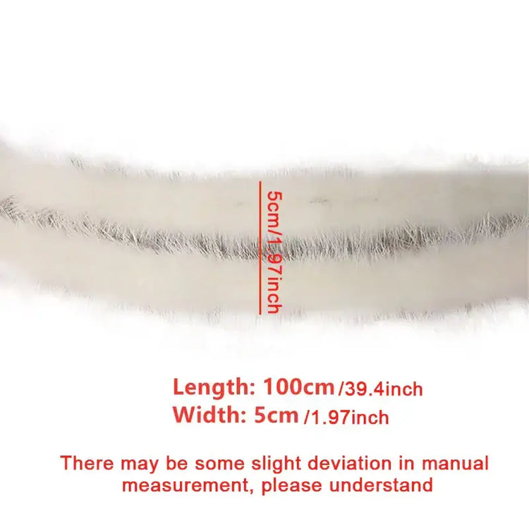 100cm Faux Rabbit Fur Scarf Furry Ribbon Fur Tape Trimming Ribbon DIY Craft Sewing Clothing Accessories Handmade