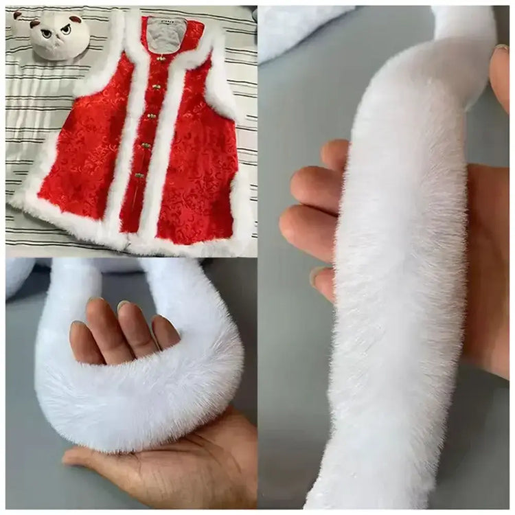 100cm Faux Rabbit Fur Scarf Furry Ribbon Fur Tape Trimming Ribbon DIY Craft Sewing Clothing Accessories Handmade