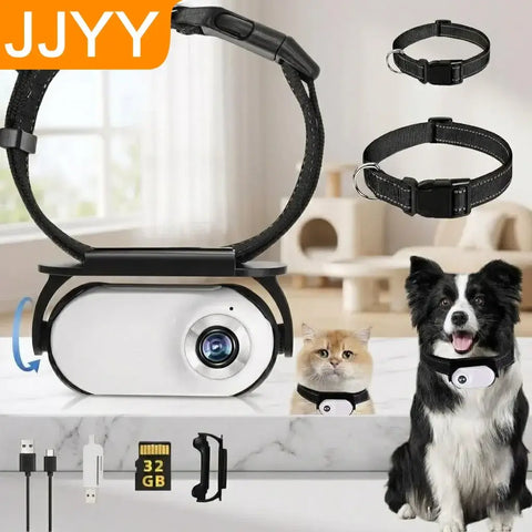 1080P HD Pet Camera Collar for Dogs Cats Indoor Outdoor Wireless Mini Camera Action Video Recording Dog Accessories
