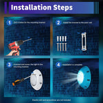 12V 45W RGB Swimming 450 LED Pool Lights Spa Underwater Light IP68 Waterproof Lamp RGB Swimming Pool Light With Remote