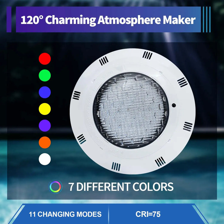 12V 45W RGB Swimming 450 LED Pool Lights Spa Underwater Light IP68 Waterproof Lamp RGB Swimming Pool Light With Remote