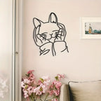 1pc Modern Chic Metal Cat Silhouette Wall Art,Versatile Iron Home Decor Ideal Gift for Cat Lovers Easy Wall Mount