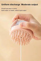 1pc Pet Bath Brush Soft Silicone With Shampoo Dispenser Gentle Massage For Grooming And Cleaning Fur And Hair
