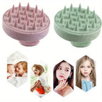 1pc Silicone Shampoo Brush Body Massage Brush Bath Shower Brush Salon Hairdressing Tool Scalp Massage Comb Hair Washing