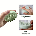 1pc Silicone Shampoo Brush Body Massage Brush Bath Shower Brush Salon Hairdressing Tool Scalp Massage Comb Hair Washing
