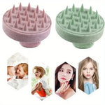 1pc Silicone Shampoo Brush Body Massage Brush Bath Shower Brush Salon Hairdressing Tool Scalp Massage Comb Hair Washing