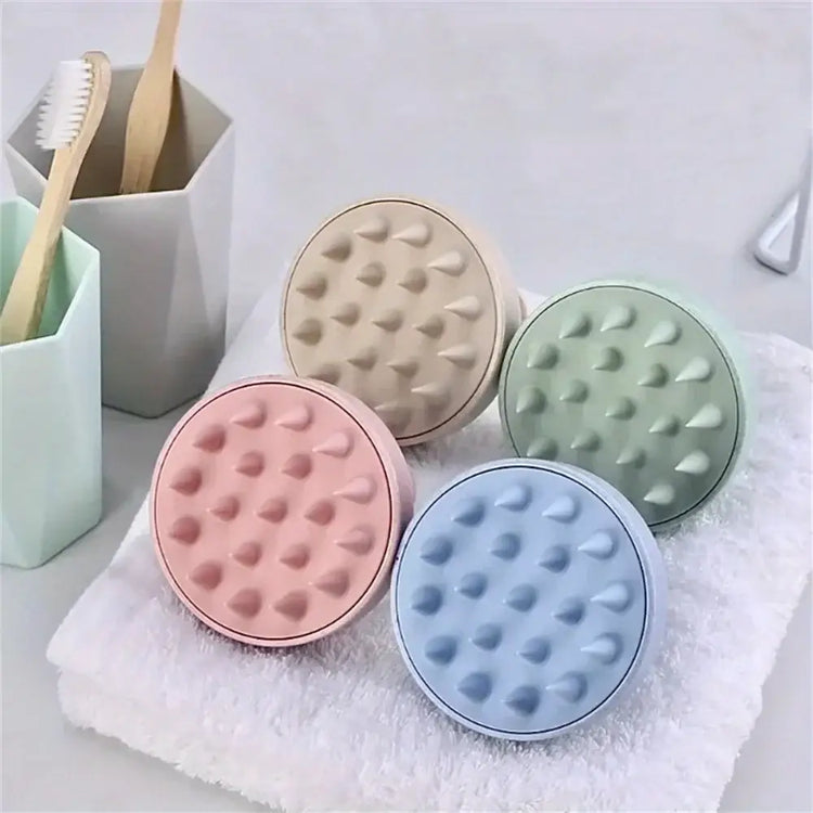 1pc Silicone Shampoo Brush Body Massage Brush Bath Shower Brush Salon Hairdressing Tool Scalp Massage Comb Hair Washing