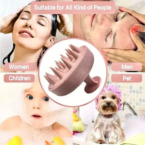 1pc Silicone Shampoo Brush Body Massage Brush Bath Shower Brush Salon Hairdressing Tool Scalp Massage Comb Hair Washing