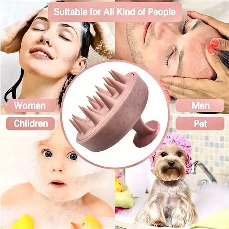 1pc Silicone Shampoo Brush Body Massage Brush Bath Shower Brush Salon Hairdressing Tool Scalp Massage Comb Hair Washing