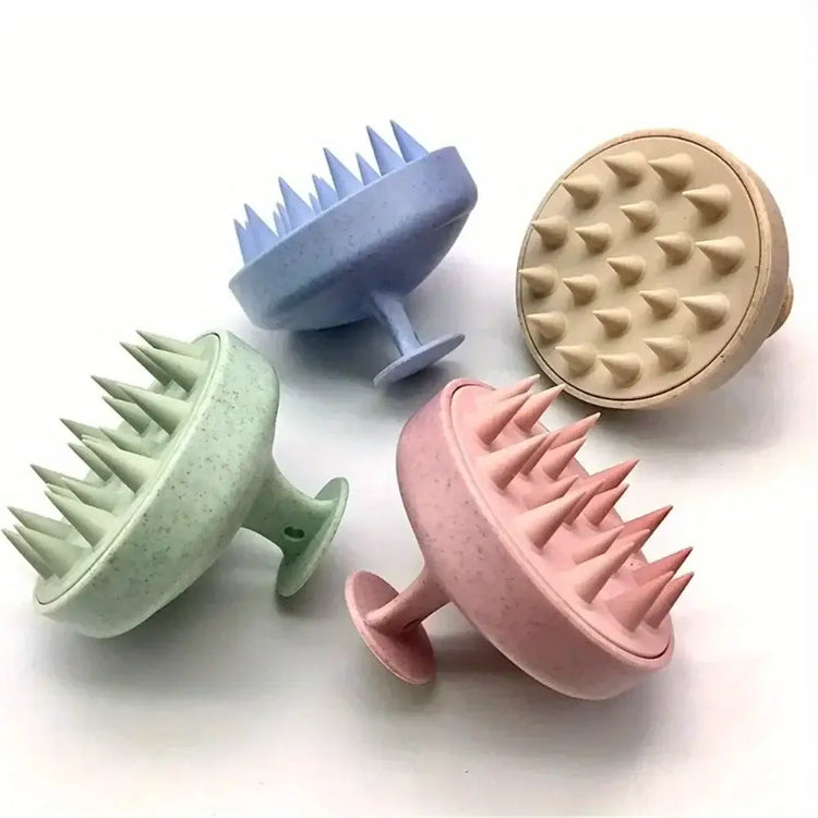 1pc Silicone Shampoo Brush Body Massage Brush Bath Shower Brush Salon Hairdressing Tool Scalp Massage Comb Hair Washing