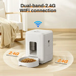 2026 2L Automatic Pet Feeder Smart Control Cat Feeder WIFI Feeders Intelligent Timed And Quantitative Feeding Remote