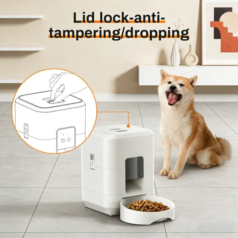 2026 2L Automatic Pet Feeder Smart Control Cat Feeder WIFI Feeders Intelligent Timed And Quantitative Feeding Remote