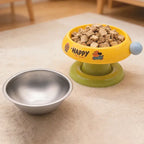 2A Pet Raised Cat Bowl Cat Drinking Bowl Detachable Cat Kitten Protection Bowl Non-Slip Pet Feeder Bowl Cat Accessories