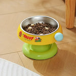 2A Pet Raised Cat Bowl Cat Drinking Bowl Detachable Cat Kitten Protection Bowl Non-Slip Pet Feeder Bowl Cat Accessories