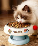 2A Pet Raised Cat Bowl Cat Drinking Bowl Detachable Cat Kitten Protection Bowl Non-Slip Pet Feeder Bowl Cat Accessories