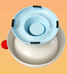2A Pet Raised Cat Bowl Cat Drinking Bowl Detachable Cat Kitten Protection Bowl Non-Slip Pet Feeder Bowl Cat Accessories