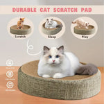2in1 Cat Scratching Board Protect Furniture Grinding Claw Toys Oval Sisal weaving Wear-resistant Cat Nest Cat