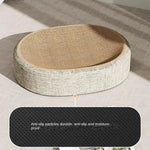 2in1 Cat Scratching Board Protect Furniture Grinding Claw Toys Oval Sisal weaving Wear-resistant Cat Nest Cat