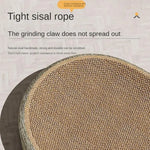 2in1 Cat Scratching Board Protect Furniture Grinding Claw Toys Oval Sisal weaving Wear-resistant Cat Nest Cat