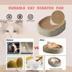 2in1 Cat Scratching Board Protect Furniture Grinding Claw Toys Oval Sisal weaving Wear-resistant Cat Nest Cat