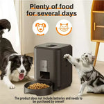 2L Automatic Feed Dispenser For Pets Intelligent Feed Dispersion For Cats And Dogs Regular Quantitative Feeding With