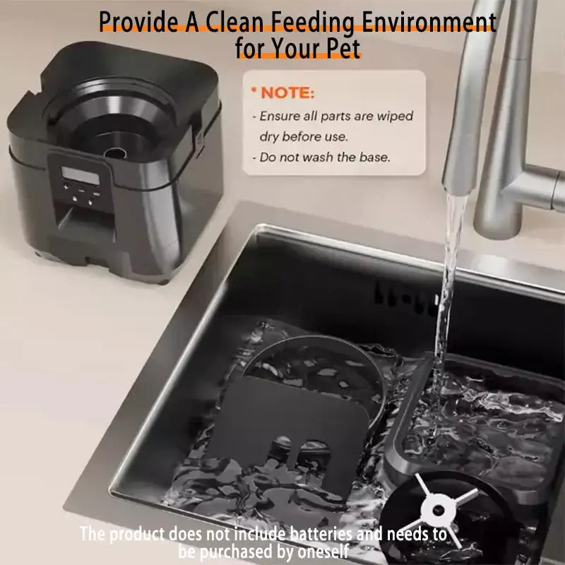 2L Automatic Feed Dispenser For Pets Intelligent Feed Dispersion For Cats And Dogs Regular Quantitative Feeding With
