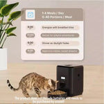 2L Automatic Feed Dispenser For Pets Intelligent Feed Dispersion For Cats And Dogs Regular Quantitative Feeding With