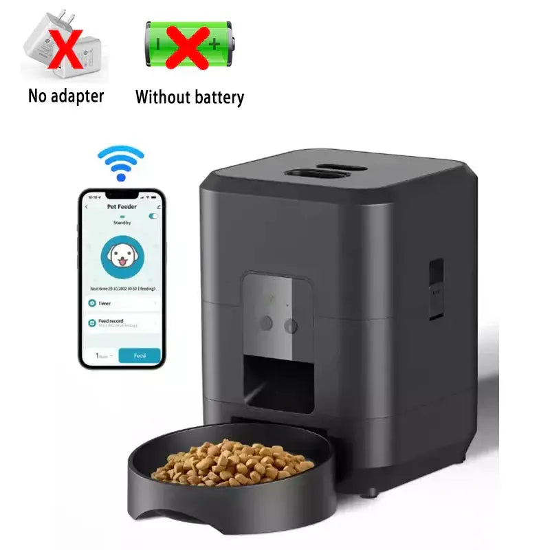 2L Automatic Feed Dispenser For Pets Intelligent Feed Dispersion For Cats And Dogs Regular Quantitative Feeding With