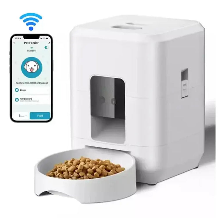 2L Automatic Feed Dispenser For Pets Intelligent Feed Dispersion For Cats And Dogs Regular Quantitative Feeding With